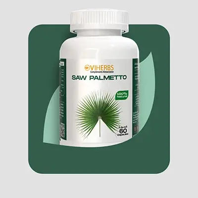 une bouteille du complément alimentaire saw palmetto du viherbs 