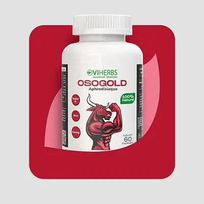 une bouteille du complement alimentaire osogold aphrodisiac du viherbs 